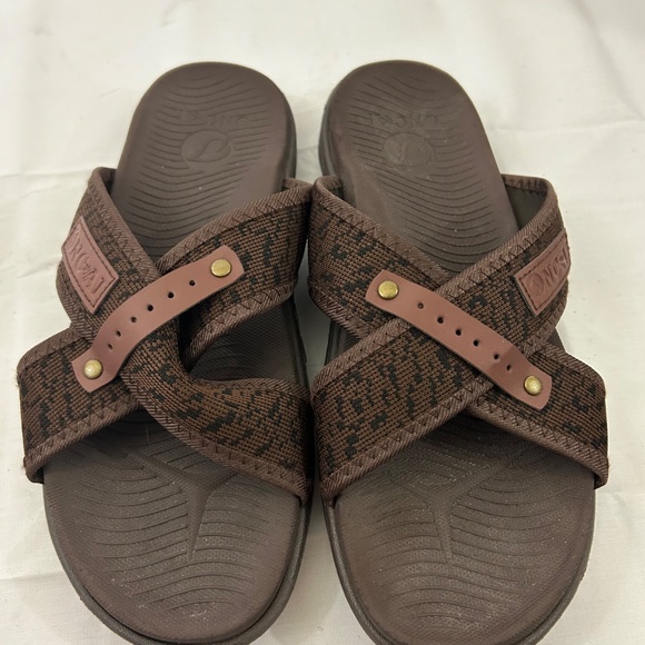 ONCAI Mens Sandals Arch Support Slides Plantar Fasciitis - Picture 11 of 11